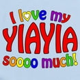 thumbnail image 2 of CafePress - I Love My YIAYIA Soooo Much! Body Suit - Baby Light Bodysuit, Size Newborn - 24 Months, 2 of 4