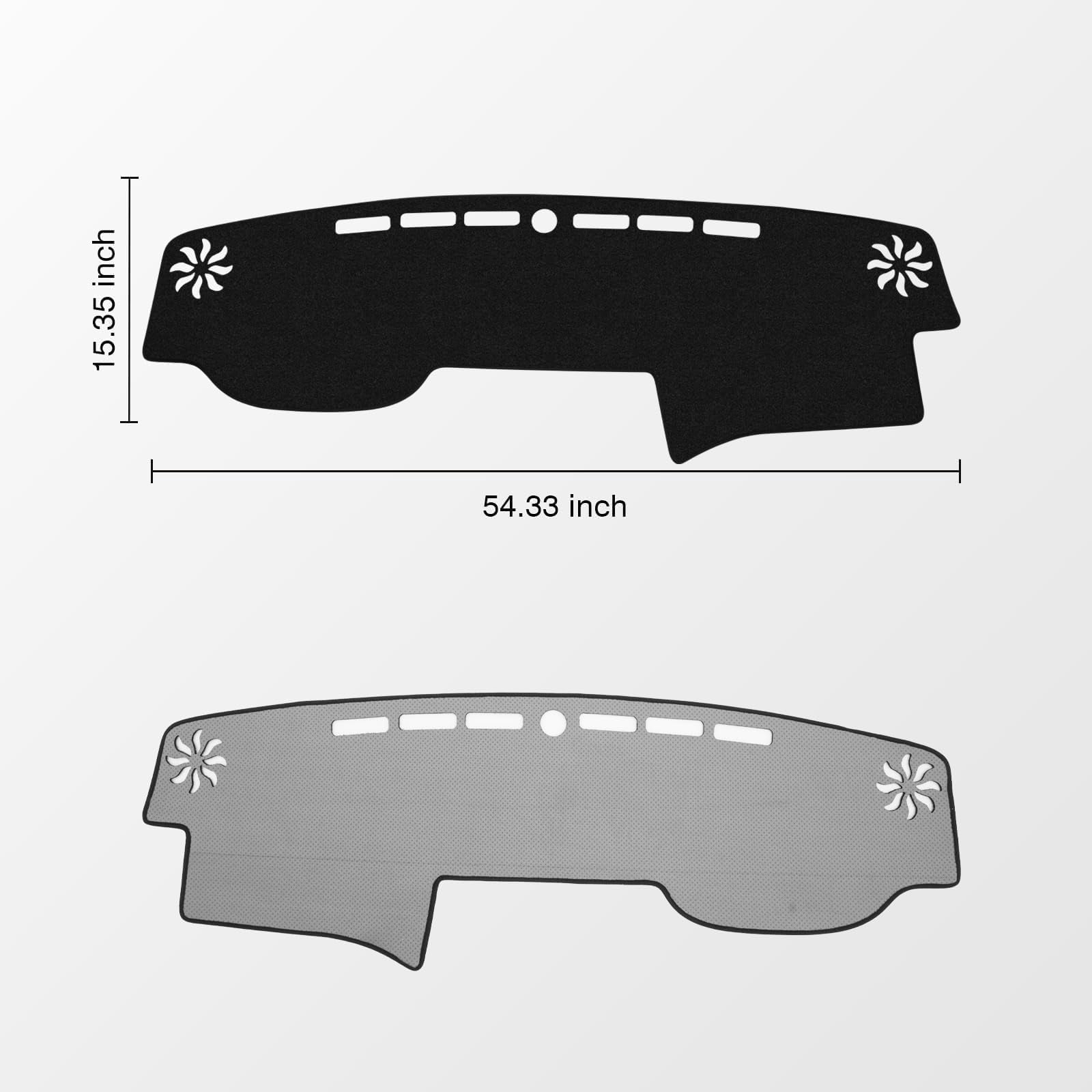 Car Dash Cover for 4Runner 2010-2022 Left Hand Driving Non-Slip Center Console Dashboard Cover Interior Accessories for 4Runner Custom Fit Dash Mat Sunshade Windshield Glare Black