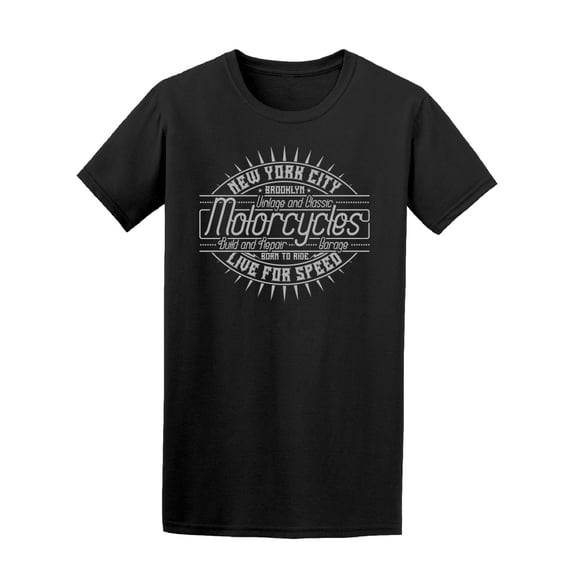 New York City Motorcycles T-Shirt Men -Image by Shutterstock, Male x-Large