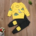 thumbnail image 2 of Fortune Boy Clothes Long Sleeve Dinosaur Pullover Pants Sweatsuit Fall Outfits, 2 of 6