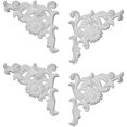 thumbnail image 1 of Ekena Millwork 7 7/8"W x 7 7/8"H x 3/4"P Colton Flower Onlay, 2 Lefts & 2 Rights, 1 of 3