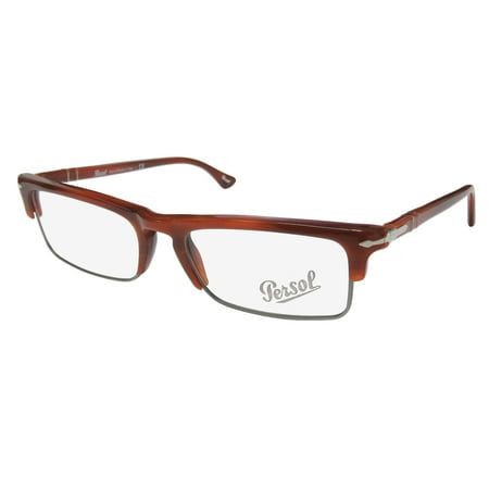 Brown Grad Lens - New Persol 3049-V Mens Designer Full-Rim Brown / Gray Hand Made Italian High Quality Frame Demo Lenses 52-18-140 Eyeglasses/Eyewear