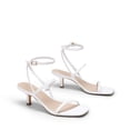 thumbnail image 3 of DREAM PAIRS Kitten Heels for Women, Strappy Square Open Toe Ankle Buckle Heeled Sandals Wedding Party Dress Shoes, 3 of 7