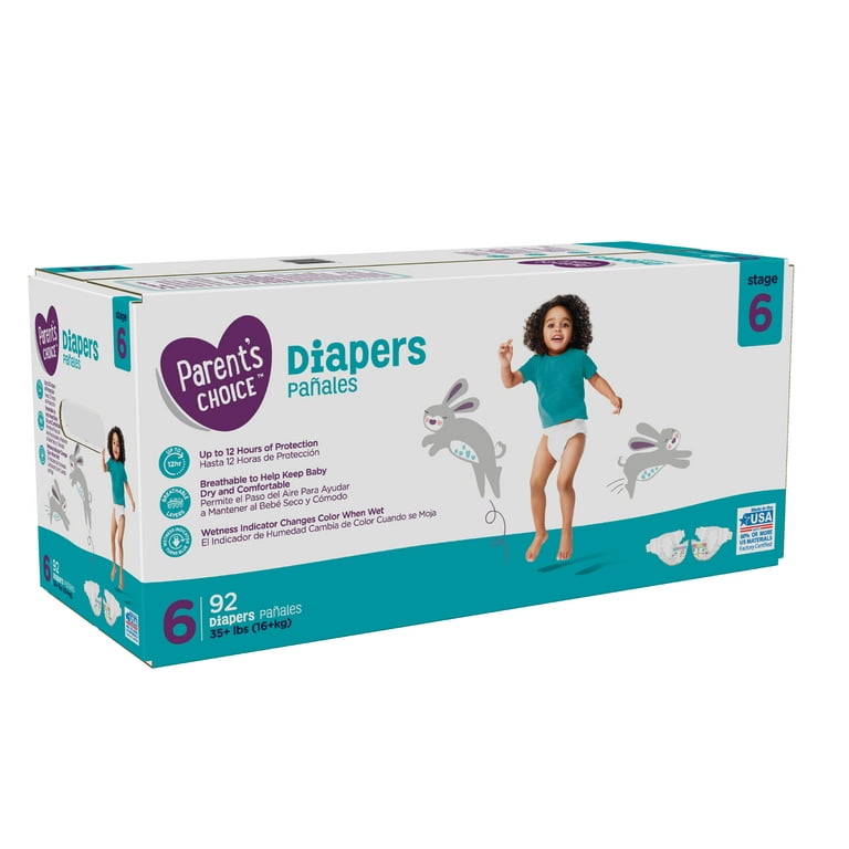 Parent's Choice Diapers - Stage 7 - Walmart Made in the USA
