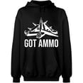 thumbnail image 2 of OXI Hoodie Sweatshirt - Basic Casual Hoodie for Men's and Women Fleece Hoodie Long Sleeve - Black 3X-Large, 2 of 3