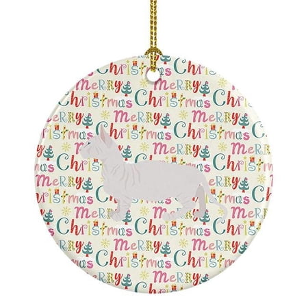 Bambino #2 Cat Christmas Ceramic Ornament 2.8 in x 2.8 in