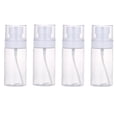 thumbnail image 1 of Botellas de spray de viaje, 4 unidades, rellenables, vacías, de plástico transparente, para perfume, enjuague bucal, atomizador, tamaño de viaje., 1 of 6