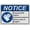 Warning Sign 3, variant on ANSI Novelty Sign Beware of Dog May Attack and Make Him Sick - 8"x12" Weatherproof UV Resistant Plastic Safety Sign