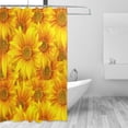 thumbnail image 2 of Fuzoiu 3D Sunflowers Print Waterproof Shower Curtain 72x72in with Heavy Duty Metal Grommets,Machine Washable Spring Modern Shower Curtains, 2 of 5