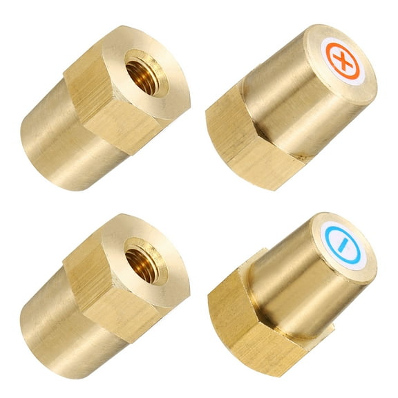 Uxcell M8 Battery Terminal Charging Posts Positive or Negative Battery Terminal Connector Post Adapter Thread Stud 2 Pairs