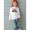 thumbnail image 2 of Cute Vampire Kitten W Candy Long Sleeve Toddler -Image by Shutterstock,  2 Toddler, 2 of 4