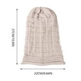 thumbnail image 2 of Ovticza Beanies Women Satin Lined Beanie Winter Hats for Women Silk Lined Slouchy Beanie for Winter Warm Knit Beanie Hat Beige One Size, 2 of 3