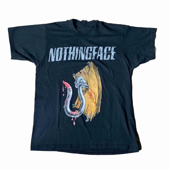 Reprint Rare Nothingface shirt Black Cotton T-Shirt TT1678