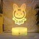 thumbnail image 1 of Lámpara decorativa de anime Overwatch Rabbit con luz nocturna, ilusión 3D, 1 of 1
