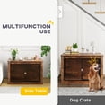 thumbnail image 4 of PawHut Meuble Cage pour Chien de 39 Pouces, avec Ouverture Supérieure Rabattable, 2 Portes, pour Chiens L, 4 of 10