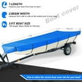 thumbnail image 6 of Boat Cover Waterproof Trailerable Heavy Duty Blue Fit for Jon Boat 14Ft Long and Beam Width Up to 70Inch, 6 of 9