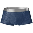 thumbnail image 2 of Mens Underwear Men's ice silk pattern flat angle perspective boxer briefs, 2 of 3