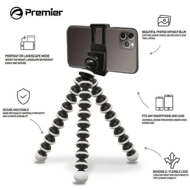 Premier Universal Phone Holder and Selfie Stick, Flexipods Multi