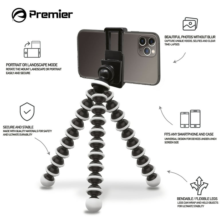 Selfie Stick Octopus Camera Tripod, Walway Flexible Cell Phone