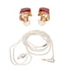 thumbnail image 1 of Auriculares de monitor con cable MMCX, auriculares de monitor con cable, auriculares de monitor con cable nítidos, auriculares para músico, funcionalidad versátil, 1 of 12