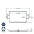 thumbnail image 3 of Nordic Ware Two Burner Ceramic Nonstick High-Sided Griddle, 3 of 3