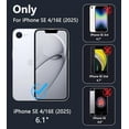 thumbnail image 5 of KOMI for iPhone 16E Case Clear : for SE 4 2025 Anti Yellowing Rugged Case | Military Grade Protection Slim Phone Cases | Shockproof Scratch-Resistant Transparent Cell Phone Cover Black, 5 of 5