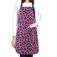 thumbnail image 1 of Women Cow Print Adju table eck Kitchen Bib Chef Apron with Pocket for Cooking Baking Gardening, 1 of 8