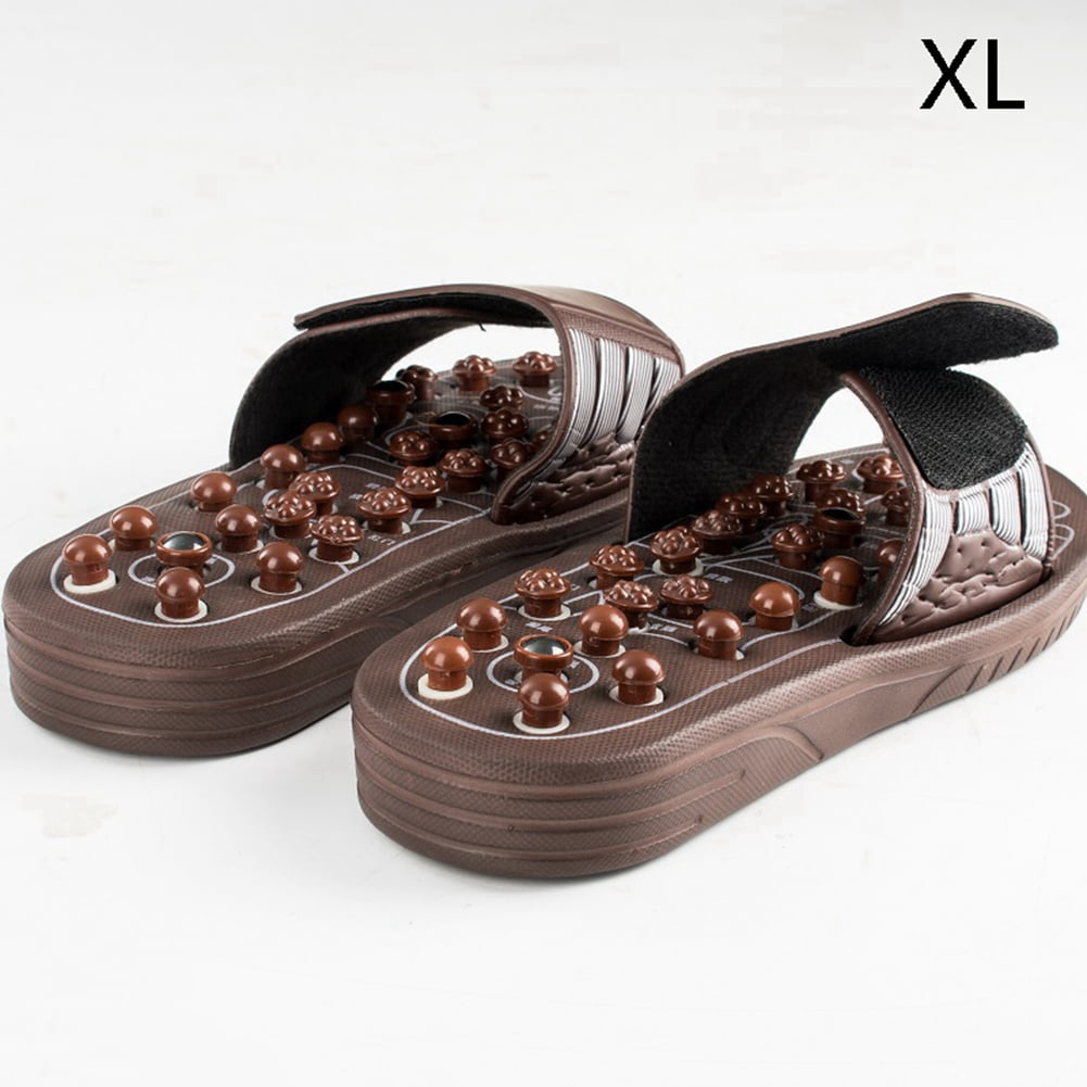 2 Pair Acupressure Foot Massager Massage Slippers Shoes Reflexology Sandals Relief Plantar Fasciitis Arthritis S & XL
