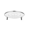 thumbnail image 3 of opvise Stainless Steel Steamer Rack with Removable Stand Stackable Multifunction Heat-Resistant Kitchen Food Steaming Tray Steamer Basket 24cm, 3 of 8