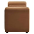 thumbnail image 3 of Accent Chair Bench, Brown, Velvet, Living Kitchen Cafe Bistro Hospitality Restaurant, Modern Contemporary Boutique HB34809, 3 of 8