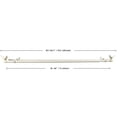 thumbnail image 2 of MERIVILLE 1-Inch Diameter Telescoping Double Window Curtain Rod, Country White Bird Finials, 28"-48", Country White Rod, 2 of 5
