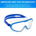 thumbnail image 3 of Gafas de natación YONGSHENG con gran campo de visión correa de silicona ajustable antivaho Protección UV, 3 of 5
