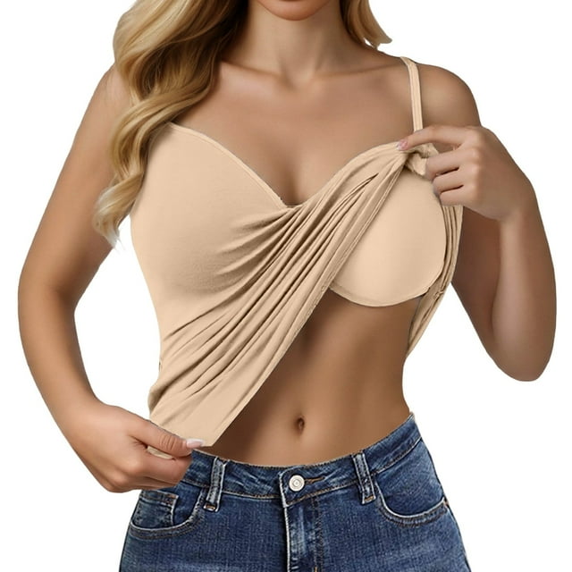 Womens Soft Tank Top Vest With In Bra Sleeveless Comfy Yoga Gym Tops Workout Tank Tops