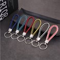 thumbnail image 2 of 10 Pieces Keychain Lanyard Pendant Portable Manual Backpack Replacement Leather Wrist Strap Decoration Rope Key Chain Holder Color Random, 2 of 7