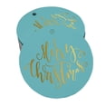 thumbnail image 1 of Inkdotpot Pack Of 50 Merry Christmas Favor Paper Tags Craft Real Gold Foil Hang Tags, 1 of 1