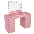 thumbnail image 5 of Impressions Vanity Slaystation Plus 2.0 Makeup Vanity Table with 5 Drawer Units Bundle (Light Pink), 5 of 5