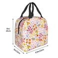 thumbnail image 3 of Easygdp Colorful Floral Bolsa Térmica Premium - Tela Oxford Impermeable, Gran Capacidad, Bolsillo Frontal, Unisex para Trabajo, Escuela, Actividades al Aire Libre y Picnics, 3 of 8