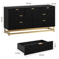 thumbnail image 4 of 2025 New 7 Drawer Dresser for Bedroom, 53.5” Large Dresser with Metal Legs, Modern Dresser Chest Organizer with Wide Storage, Chest of Drawers for Bedroom, Living Room, Entryway, 4 of 5