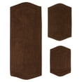 thumbnail image 3 of Home Weavers Waterford Collection 100% Cotton Non-Slip Bathroom Rug Set Machine Washable Bathroom Rug-17"x24", Bath Rug- 21"x34", Runner- 22"x60", Chocolate Color 3 Piece Bath rug set, 3 of 8