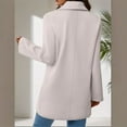 thumbnail image 4 of Roncen Women's Long Sleeve Casual Jacket - Lightweight Unlined Outerwear Breathable Softshell Coats - Slim Fit Zipper Closure Stand Collar Autumn Spring Daily Wear, 4 of 7