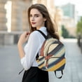 thumbnail image 6 of FORMRS Mini Backpack Purse for Women Travel Daypack Casual Shoulder Bag, Retro Colorful Stripes, 6 of 7