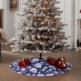 thumbnail image 4 of Fotbe Skull crystal flower Pattern Christmas Tree Skirt, Tree Skirts Plush Christmas Decorations, Christmas Tree Skirts Xmas Decorations Holiday Party Decor-48", 4 of 6