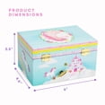thumbnail image 4 of JewelKeeper Girl's Musical Jewelry Storage Box with Spinning Unicorn, Rainbow Design, The Unicorn Tune, 4 of 7