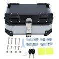 thumbnail image 2 of Motorcycle Top Case Luggage Box 28L Large Capacity Shockproof with Quick Release Base and EVA Foam Liner for Universal Motorcycle Model, 2 of 7