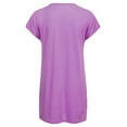 thumbnail image 4 of Innerwin Tee Manches Courtes Hauts pour Femmes Col en V Ample T-Shirt Violet 2TG, 4 of 8