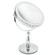 thumbnail image 5 of Espejo de maquillaje LED giratorio, de dos lados con interruptor táctil, 360°, aumento de 3X, acabado plateado brillante, 5 of 8
