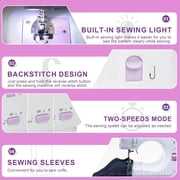 SINGOMON Sewing Machine, 67PCS Sewing Tool Set, Portable Sewings Machine Built-in12 Stitch Patterns, Dual-Speed Control, Home Multi-Function Handheld Mending Machine for Beginners