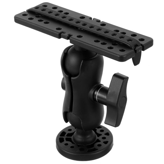 OUNONA Black Adjustable Fish Finder Holder Easy to Install for Boat Fishing