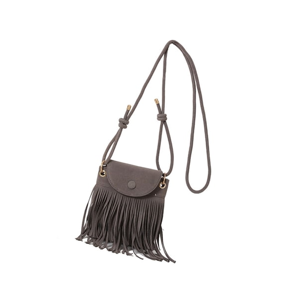 Autumn Shoulder Bag for Women with Fringe Detail and Adjustable Strap Crossbody Bag Satchel Purse for Fashion Lover