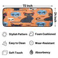 thumbnail image 2 of CURLYOOT Cat Skull Runner Rug 2'x6' Washable Kitchen Runner Rug Indoor Non Slip Laundry Rugs Halloween Floor Carpet for Hallway Kitchen Entryway Bedroom Living Room, 2 of 9